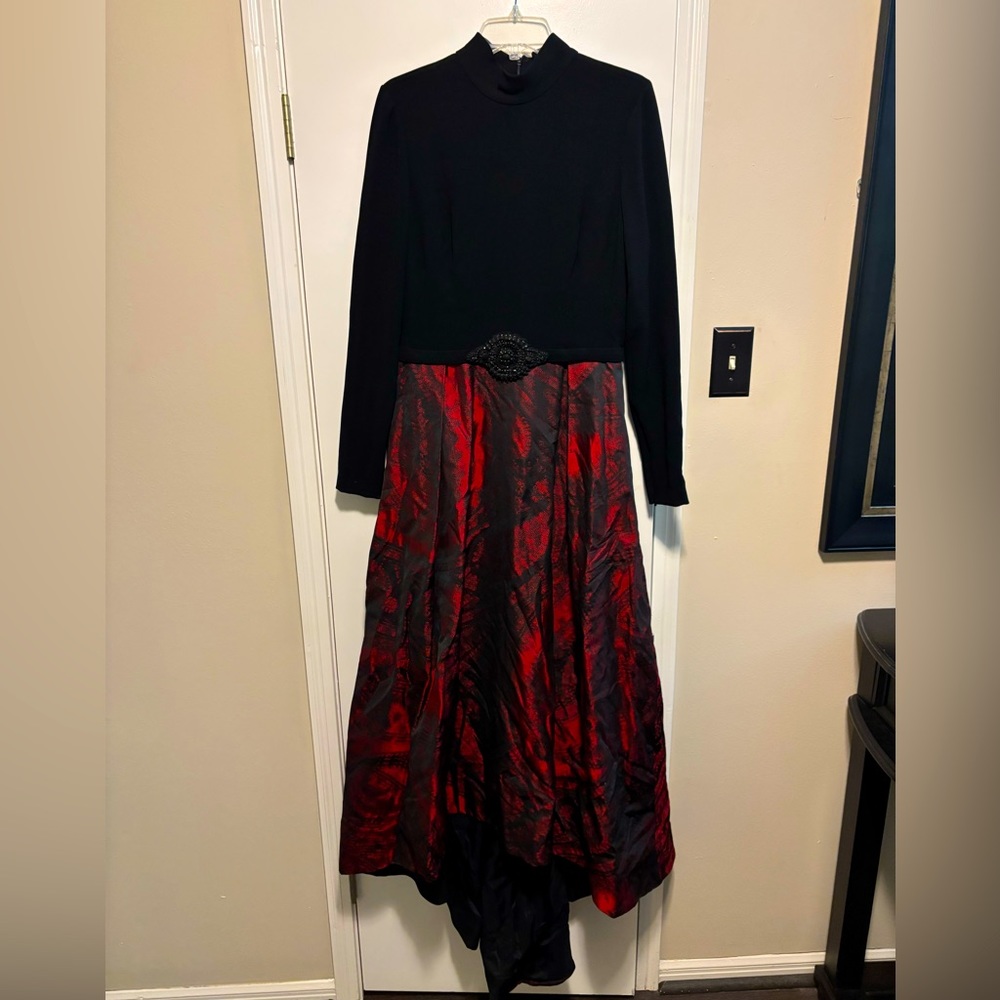 Theia Long Dress